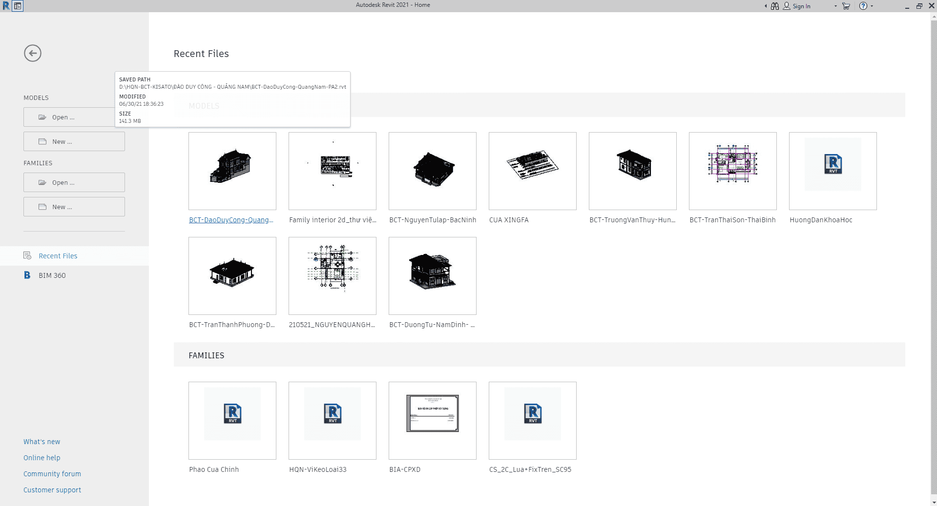 Hướng dẫn sử dụng file template phần mềm revit 2021 chi tiết