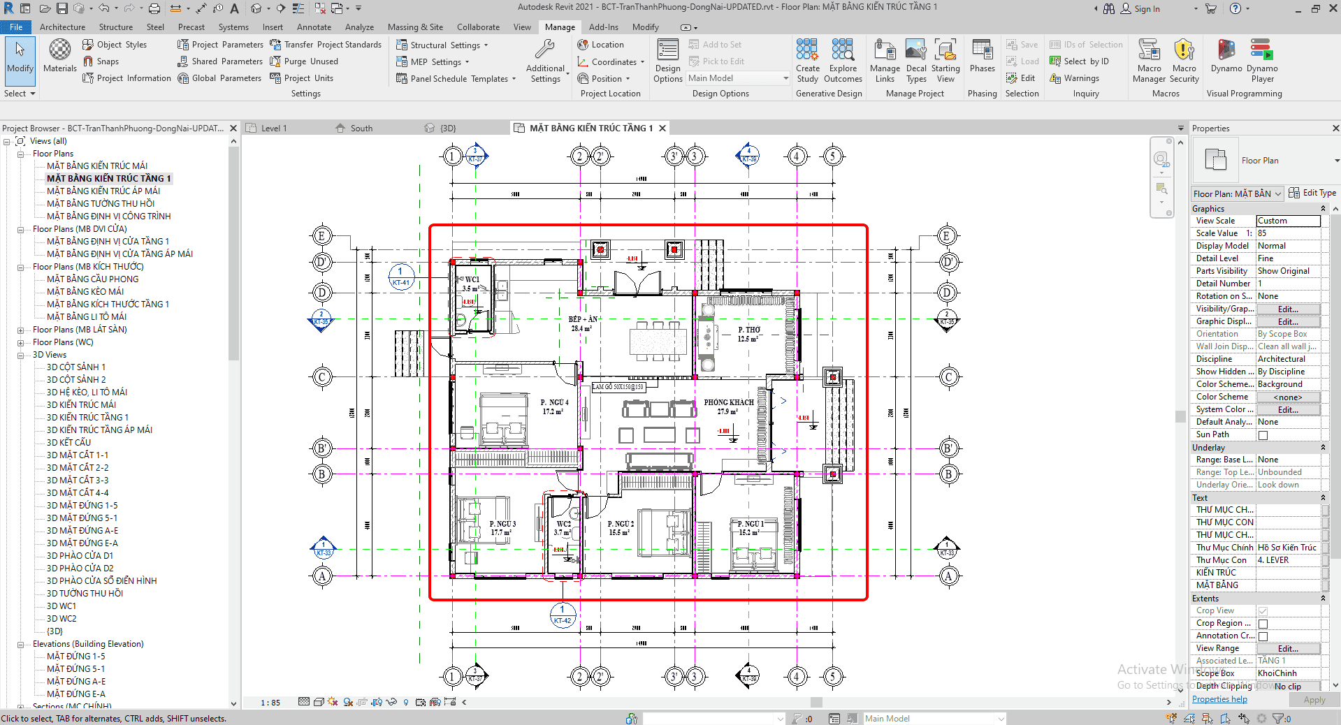 tổng quan về phương án thiết kế nhà vườn 3