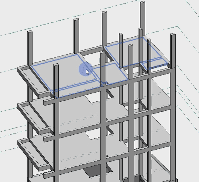 Tiến hành dựng kết cấu tầng 4 và mái trong Revit